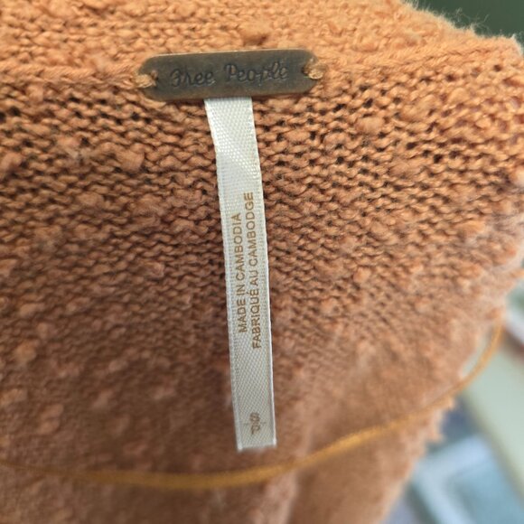 Free People Found My Friend Cardigan S  Brown - Picture 5 of 5